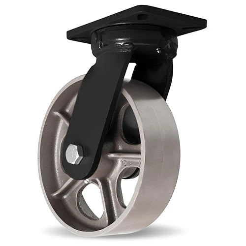 Hamilton 10" x 3" Swivel Caster with Metal Wheel - High Heat Super Endurance, 2080lbs Load Capacity, Stainless Steel Bearings, Up to 750°F - S-SECK-13HMB Hamilton