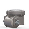Hamilton 4000 lbs Load Capacity Swivel Caster - Son of Mini-Mite Low Profile - 3 1/8" x 3" Steel Roller - Dual Needle Thrust & Roller Bearings - 3/4" Axle Hamilton