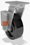 Hamilton Spring Loaded Champion Swivel Caster S-SPCH-10PH-2 | 10" Plastex Phenolic Wheel | 1" Roller Bearing - Heavy-Duty Industrial Caster Hamilton