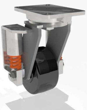 Hamilton S-SPCH-63PH-2 6" x 3" Plastex Phenolic Swivel Spring Loaded Caster – 1630 lb