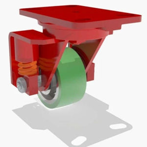 Hamilton S-SPHS-4DB-2 4" x 2" Duralast Spring Loaded Swivel Caster – 1200 lb