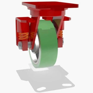 Hamilton S-SPHS-6DB-2 6" x 2" Duralast Swivel Spring Loaded Caster – 1200 lb