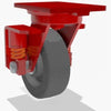 Hamilton S-SPHS-6P-1: Heavy Service 6" x 2" Plastex Phenolic Wheel Swivel Caster with 3/4" Straight Roller Bearing Hamilton