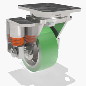 Hamilton S-SPWH-5DB-2 5" Duralast Poly Swivel Spring Loaded Caster – 1020 lb