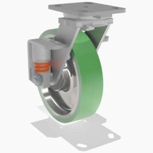 Hamilton 8" Duralast Polyurethane Swivel Spring Loaded Caster – 1050 lb