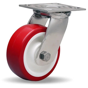 Hamilton S-STA-5NFZ 5" x 2" Poly-Tech Swivel Stainless Caster – 600 lb