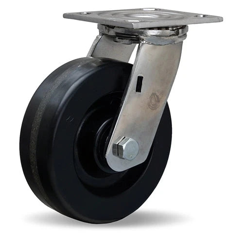 Hamilton Stainless Steel Swivel Caster 6"x2" - 800 lbs. Load Capacity - Plastex Phenolic Wheel - 3/4" Delrin Bearing - S-STA-6PZ for E-commerce Hamilton