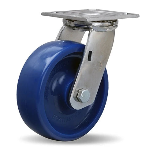 Hamilton 800 lbs Load Stainless Steel Swivel Caster - 6"x2" Unilast Solid Polyurethane Wheel with Delrin Bearing Hamilton
