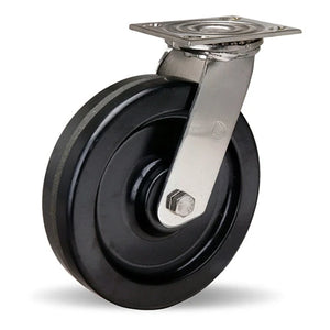 Hamilton 800 lbs Stainless Steel Swivel Caster S-STA-8PZ with 8x2" Plastex Phenolic Wheel & 3/4" Delrin Bearing Hamilton