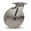 Hamilton 800 lbs Load Capacity Stainless Steel Swivel Caster - 8"x2" Wheel, 3/4" Plain Bore - S-STA-8S for E-commerce Hamilton