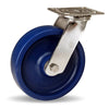 Hamilton 800 lbs Load Capacity Stainless Steel Swivel Caster - 8" x 2" Unilast Solid Polyurethane (75D) Wheel with 3/4" Delrin Bearing - S-STA-8UYZ Hamilton