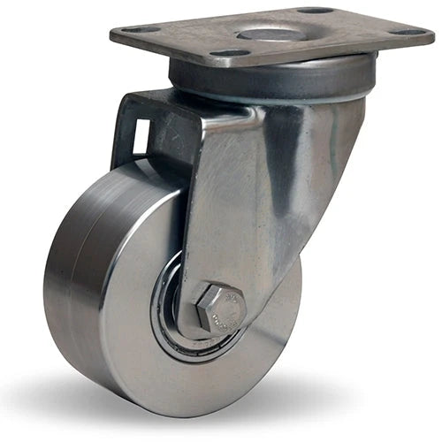 Hamilton S-STL-3SB Stainless Steel Swivel Caster - 3" Wheel with 1/2" Precision Ball Bearings - Durable & Corrosion-Resistant Hamilton