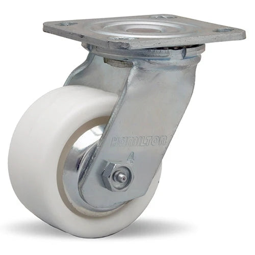 Hamilton S-TG-4AZ Thread Guard Swivel Caster - 4x2" Aqualite Polyolefin Wheel with Delrin Bearing for Industrial Use Hamilton
