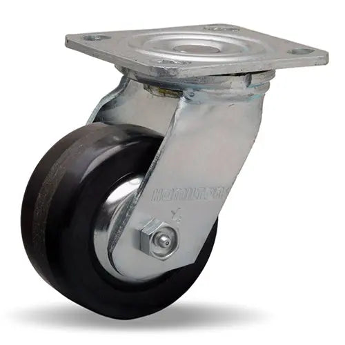 Hamilton S-TG-4P Thread Guard Swivel Caster - 4x2 Inch Plastex Phenolic Wheel with 3/4" Straight Roller Bearing for Industrial Mobility -  | CasterHQ