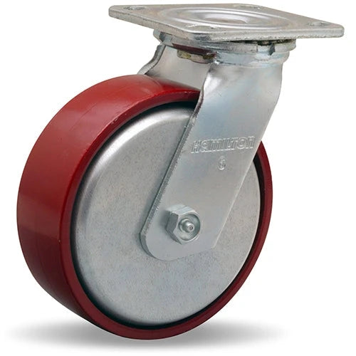 Hamilton S-TG-6MB Thread Guard Swivel Caster - Heavy-Duty 6x2 Inch Metal Wheel with Precision Bearings for Industrial Use Hamilton