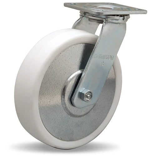 Hamilton S-TG-8AZ Thread Guard Swivel Caster - 8x2 Inch Aqualite Polyolefin Wheel with Delrin Bearing for Industrial Use Hamilton