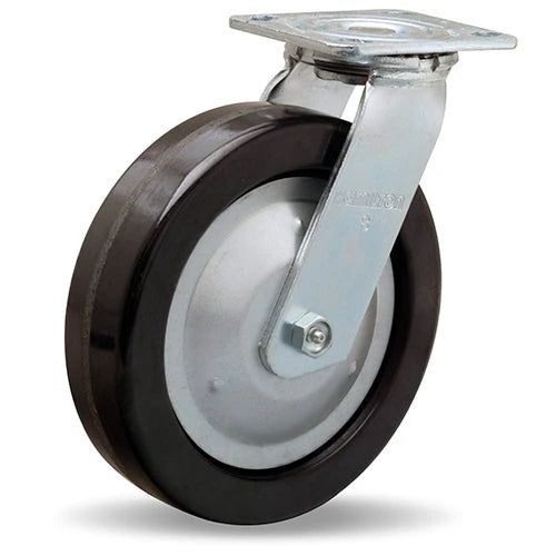 Hamilton S-TG-8P 8" x 2" Thread Guard Swivel Caster - Durable Plastex Phenolic Wheel with Roller Bearing Hamilton