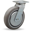 Hamilton S-TG-8TE Thread Guard Swivel Caster - 8x2 Inch Versa-Tech Rubber Wheel on Polyolefin, Ideal for Industrial Use Hamilton