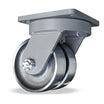 Hamilton S-UMD2-124FST 12" x 4" Forged Steel Dual Wheel Swivel Caster – 36800 lb | CasterHQ