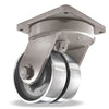 Hamilton Ultra Maxi-Duty Dual-Wheel Swivel Caster with 12" x 5" Nylast Wheel with 2" Precision Ball Bearing Hamilton