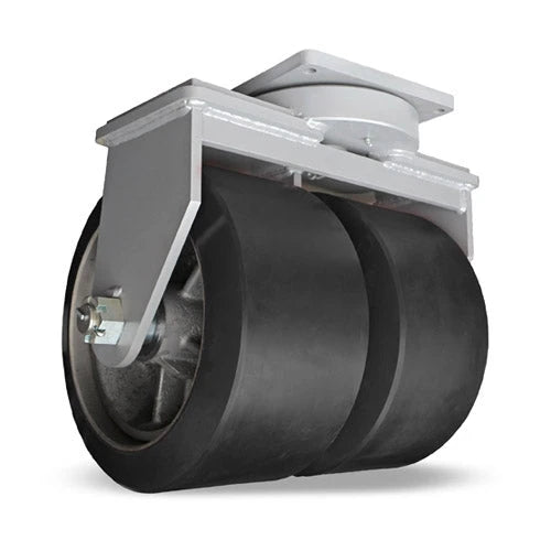 Hamilton Ultra Maxi-Duty Dual-Wheel Swivel Caster with 22" x 10" Polyurethane Wheel with 2" Precision Tapered Roller Bearing Hamilton