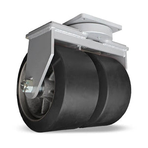 Hamilton S-UMD2-2280POY 22" x 8" Poly Dual Wheel Swivel Caster – 23000 lb