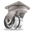 Hamilton S-UMD2-84FST 8" x 4" Forged Steel Dual Wheel Swivel Caster – 27200 lb | CasterHQ