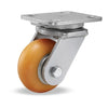Hamilton Workhorse Swivel Caster with 4" x 2" Ergo-Tech Donut Tread Polyurethane (87A) on Aluminum Wheel with 1/2" Sealed Precision Ball Bearings Hamilton