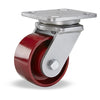 Hamilton Workhorse Swivel Caster with 4" x 2" Metal Wheel with 1/2" Precision Ball Bearing Hamilton