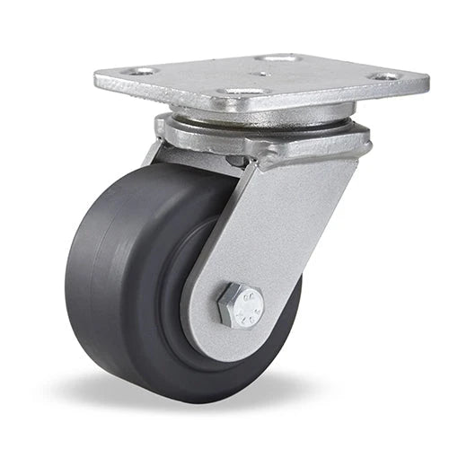 Hamilton Workhorse Swivel Caster with 4" x 2" Nylast High Performance Cast Nylon Wheel with 1/2" Sealed Precision Ball Bearings Hamilton