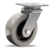 Hamilton Workhorse Swivel Caster with 6" x 2" DuraGlide Wheel 1" thick Polyurethane (95A) Wheel with 1/2" Sealed Precision Ball Bearing Hamilton