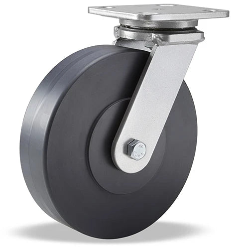 Hamilton Workhorse Swivel Caster with 8" x 2" Nylast High Performance Cast Nylon Wheel with 1/2" Sealed Precision Ball Bearings Hamilton