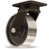Hamilton S-WHK-6HFSB High Heat Swivel Caster - 6" x 2" Forged Steel Wheel - 750° F Rated with Precision Bearings - WHK Inferno Series Hamilton