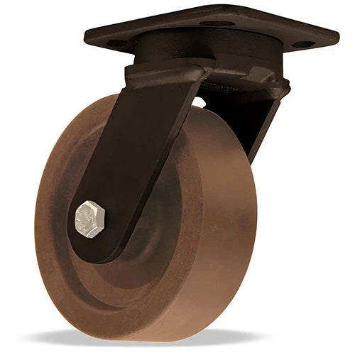 Hamilton WHK Inferno Series S-WHK-6HNY: 6" x 2" High Heat Swivel Caster with Scorcher Wheel - Rated Up to 550° F Hamilton