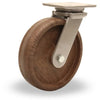 Hamilton 8" Inferno Series Swivel Caster - 1400 lbs Load Capacity - 550° F High Heat Rating with Scorcher Wheel & 1/2" Roller Bearing - WHK High Heat Grease Hamilton