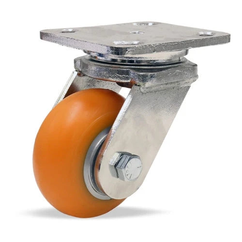 S-WHS-42EMB Hamilton Stainless Steel Swivel Caster - 4x2 Ergo-Tech Wheel - Industrial Grade with Precision Ball Bearings Hamilton