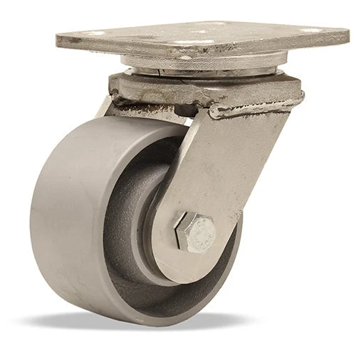 Hamilton S-WHS-4HMB Stainless Steel Workhorse Swivel Caster – 4" x 2" High-Temp Metal Wheel, 750°F Rated, with Precision Bearings – Ideal for E-commerce and Industrial Use Hamilton