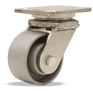 Hamilton S-WHS-4HMB Stainless Steel Workhorse Swivel Caster – 4" x 2" High-Temp Metal Wheel, 750°F Rated, with Precision Bearings – Ideal for E-commerce and Industrial Use Hamilton