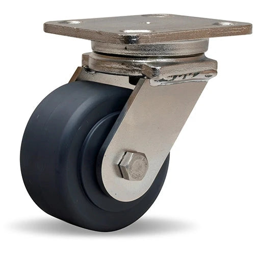Hamilton S-WHS-4NYSB Stainless Steel Swivel Caster | 4x2" Nylast Wheel & Precision Bearings - Durable Industrial Design Hamilton