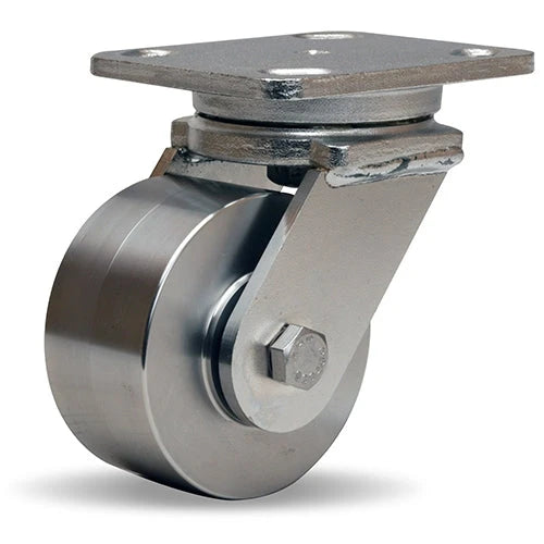 S-WHS-4SZ Hamilton Stainless Steel Swivel Caster | 4" x 2" Wheel with 3/4" Delrin Bearing – Industrial Strength & Durability Hamilton