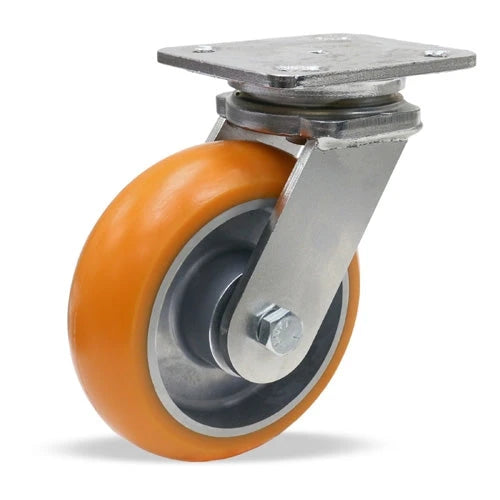 Hamilton S-WHS-62EMB - 6"x2" Stainless Steel Swivel Caster with Ergo-Tech Wheel & Precision Bearings Hamilton