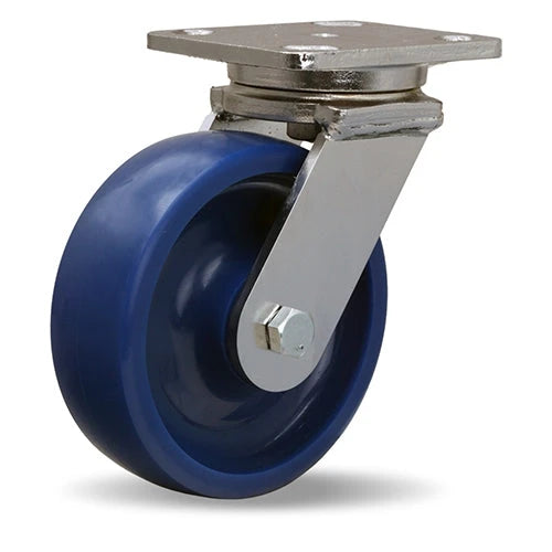 S-WHS-6UYZ Hamilton Stainless Steel Swivel Caster - 6" x 2" Unilast Solid Polyurethane Wheel with 3/4" Delrin Bearing - Top Quality Mobility Solution Hamilton