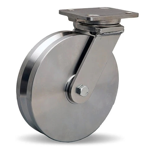 Hamilton 8" Stainless Steel Workhorse Caster - 1500 lbs Load Capacity Hamilton