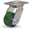 Hamilton Whirlaway 475 lbs Load Capacity Swivel Caster - 3.25" x 1.5" Duralast Polyurethane Wheel (95A) on Cast Iron, 3/4" Straight Roller Bearing Hamilton