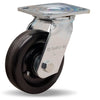 Hamilton Whirlaway 600 lbs Capacity Swivel Caster - 5 inch Plastex Phenolic Wheel, 1.5" Width, 3/4" Straight Roller Bearing Hamilton