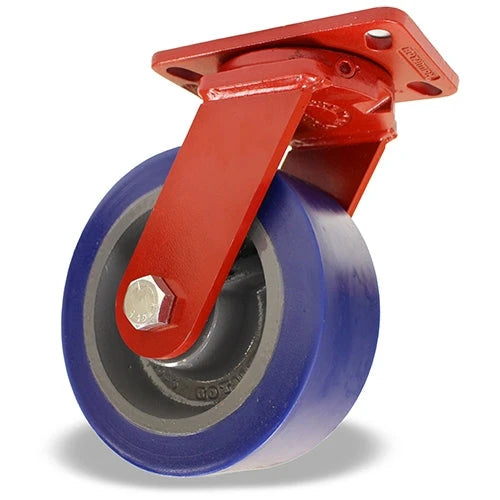 Hamilton Spinfinity Kingpinless ZFFM Series 10" x 3" Swivel Caster - Ergo-Glide XT Wheel (80A) with 3/4" Sealed Precision Ball Bearings - Maintenance-Free Industrial Equipment Hamilton
