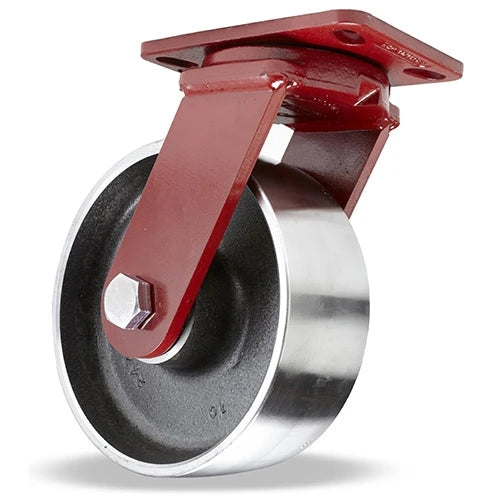 Hamilton Spinfinity Kingpinless ZFFM Series Swivel Caster - 10" x 3" Forged Steel Wheel with 3/4" Sealed Precision Ball Bearings - Maintenance-Free Hamilton