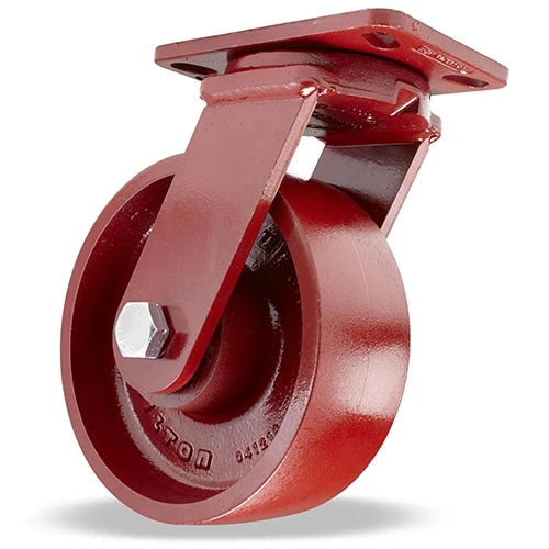Hamilton Spinfinity S-ZFFM-13MB Kingpinless Swivel Caster - 10" x 3" Cast Iron Metal Wheel - 3/4" Sealed Precision Ball Bearings - Maintenance-Free Hamilton