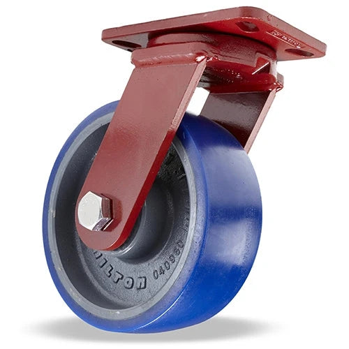 Hamilton Spinfinity S-ZFFM-83SPB 8"x3" Ergo-Glide Wheel Swivel Caster with Maintenance-Free Kingpinless Design and Precision Ball Bearings Hamilton
