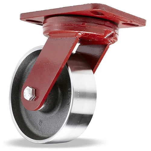 S-ZFHS-6FSB Hamilton Spinfinity Maintenance-Free Kingpinless ZFHS Series Swivel Caster with 6" x 2" Forged Steel Wheel and 3/4" Sealed Precision Ball Bearings Hamilton
